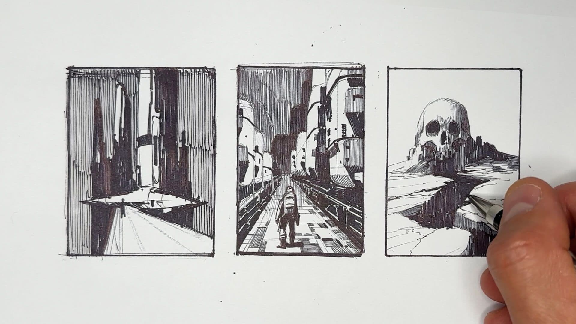 Ink Sketching: Fundamentals background