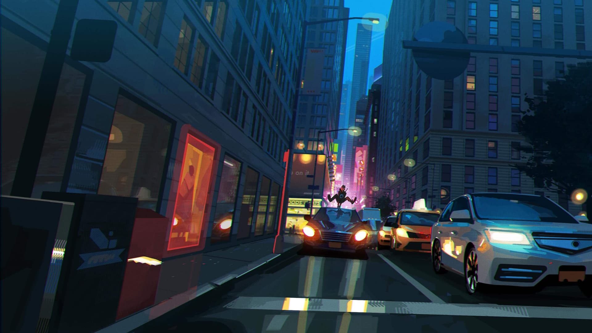 2D Sequence Illustration background
