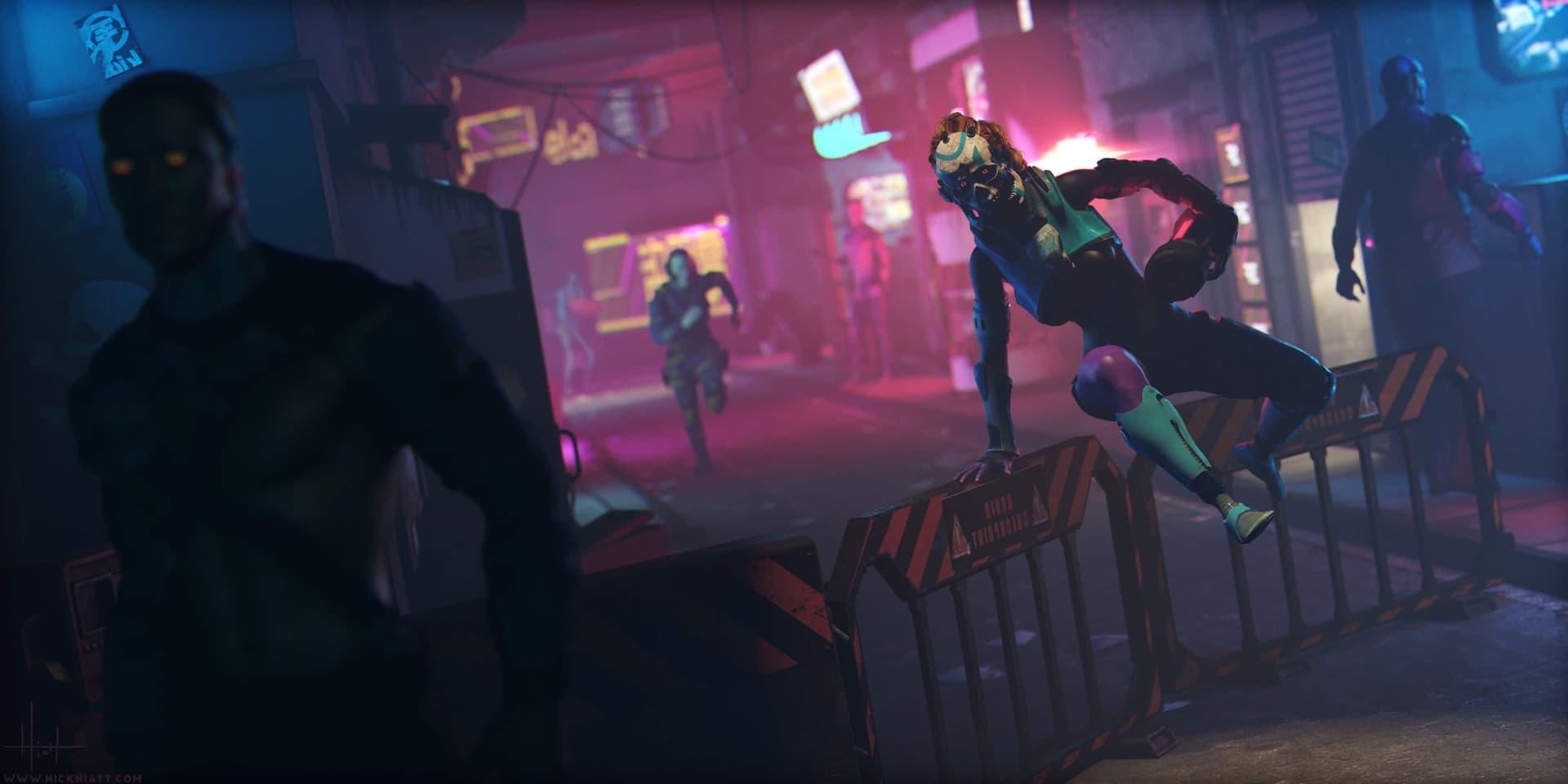 3D Sequence Illustration background